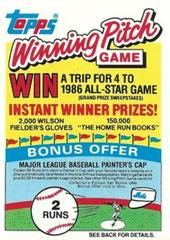 Winning Pitch Game Baseball Cards 1985 Topps Prices