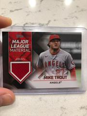 Mike Trout [Black] #MLM-MT Baseball Cards 2022 Topps Major League Material Relics Prices