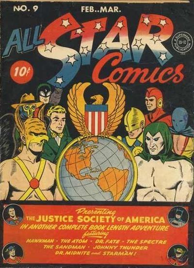 All-Star Comics #9 (1942) Comic Books All-Star Comics