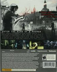 Back Of Slipcover | The Evil Within Xbox One
