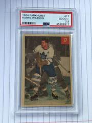 Harry Watson [Lucky Premium Back] Hockey Cards 1954 Parkhurst Prices