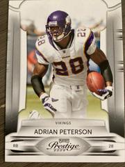 Correct Image For Card Detail | Adrian Peterson Football Cards 2009 Playoff Prestige