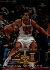 Jayson Williams Basketball Cards 1997 Topps Chrome Topps 40 Prices