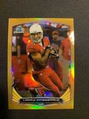 Larry Fitzgerald [Gold Refractor] #88 Football Cards 2014 Bowman Chrome Prices
