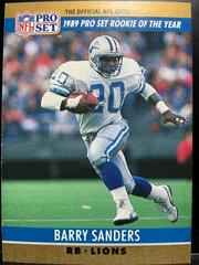 Barry Sanders #1 Football Cards 1990 Pro Set Prices