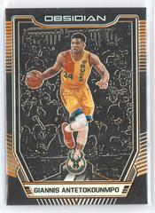 Giannis Antetokounmpo [Orange] #14 Basketball Cards 2018 Panini Obsidian Prices