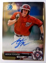 Andrew Stevenson [Gold Refactor] #BCRA-AS Baseball Cards 2018 Bowman Chrome Rookie Autographs Prices