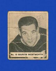 Marvin Wentworth Hockey Cards 1937 V356 World Wide Gum Prices