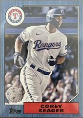 Corey Seager [Blue] Baseball Cards 2022 Topps 1987 Series 2 Prices