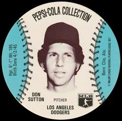Don Sutton Baseball Cards 1977 Pepsi Cola Baseball Stars Discs Prices