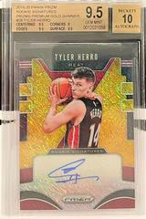 Tyler Herro [Gold Shimmer] #THR Basketball Cards 2019 Panini Prizm Rookie Signatures Prices