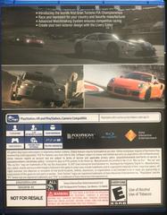 Back Cover | Gran Turismo Sport [Not For Resale] Playstation 4