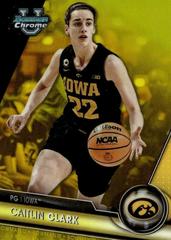 Caitlin Clark [Yellow] #34 Basketball Cards 2023 Bowman Chrome University Prices