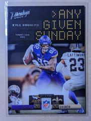 Kyle Rudolph Football Cards 2021 Panini Prestige Any Given Sunday Prices