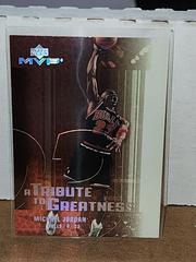 Michael Jordan #MJ5 Basketball Cards 2003 Upper Deck MVP A Tribute to Greatness Prices