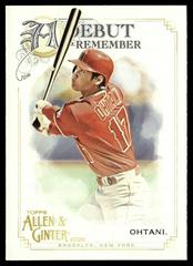 Shohei Ohtani #DTR-20 Baseball Cards 2020 Topps Allen & Ginter A Debut to Remember Prices