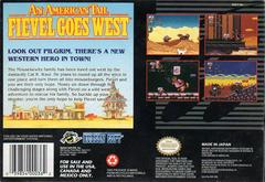 An American Tail Fievel Goes West - Back | An American Tail Fievel Goes West Super Nintendo
