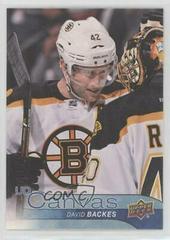 David Backes Hockey Cards 2016 Upper Deck Canvas Prices