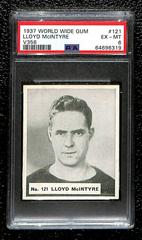 Lloyd McIntyre Hockey Cards 1937 V356 World Wide Gum Prices