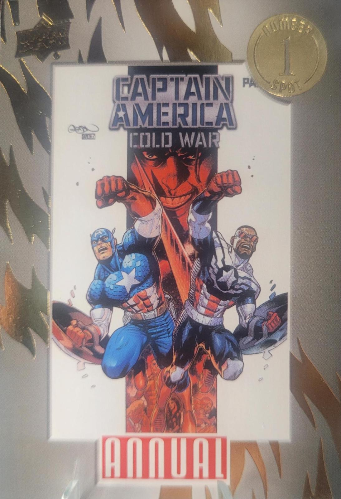 Captain America: Cold War Alpha #N1S-13 Marvel 2023 Upper Deck Annual Number 1 Spot