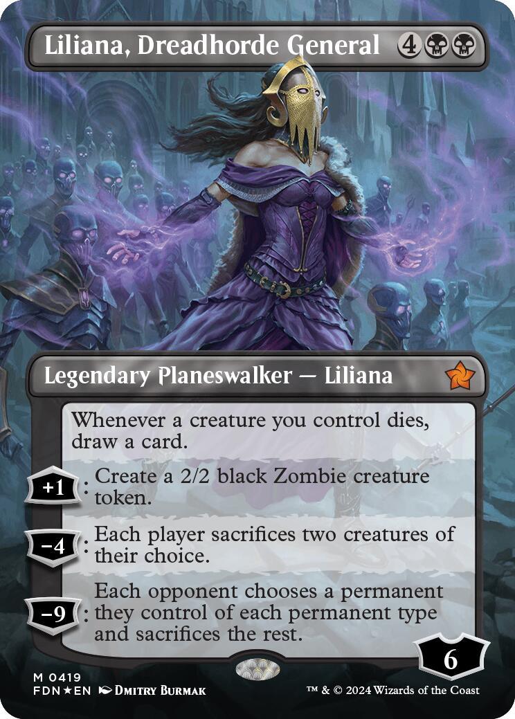 Liliana, Dreadhorde General #419 Magic Foundations