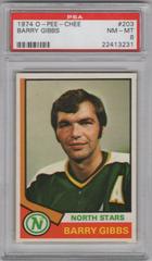 Barry Gibbs #203 Hockey Cards 1974 O-Pee-Chee Prices