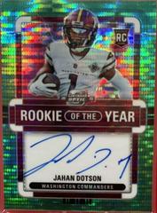 Jahan Dotson [Rookie of the Year Autograph Green Pulsar] #ROY-JD Football Cards 2022 Panini Contenders Optic Rookie of the Year Prices