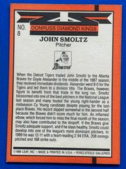 Back | John Smoltz Baseball Cards 1990 Donruss