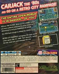 Back Cover | Retro City Rampage DX [Limited Gold Title] Playstation 4