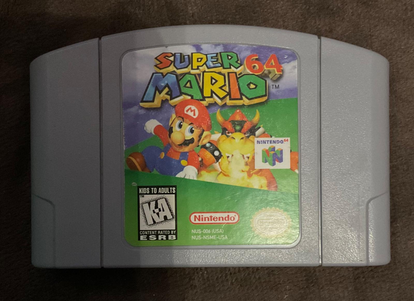 Super Mario 64
  My mom randomly grabbed this from same store a little while ago. it was liek.. $35. Very happy to have it!! I've only played a weird upscaled version onmy 3ds...