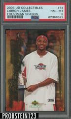 LeBron James #18 Basketball Cards 2003 UD Collectibles Freshman Season Prices