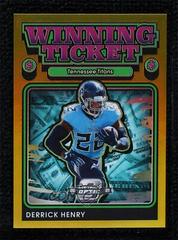 Derrick Henry [Gold] #WT22 Football Cards 2021 Panini Contenders Optic Winning Ticket Prices