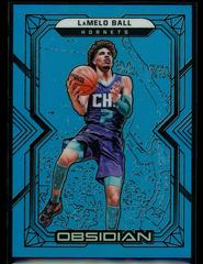 LaMelo Ball [Blue Flood] Basketball Cards 2021 Panini Obsidian Prices