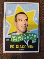 Ed Giacomin #205 Hockey Cards 1968 O-Pee-Chee Prices