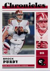 Brock Purdy [Black] #41 Football Cards 2022 Panini Chronicles Prices