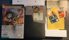 Box, Cartridge, Manual, Sleeve, And Styrofoam  | Battle of Olympus NES