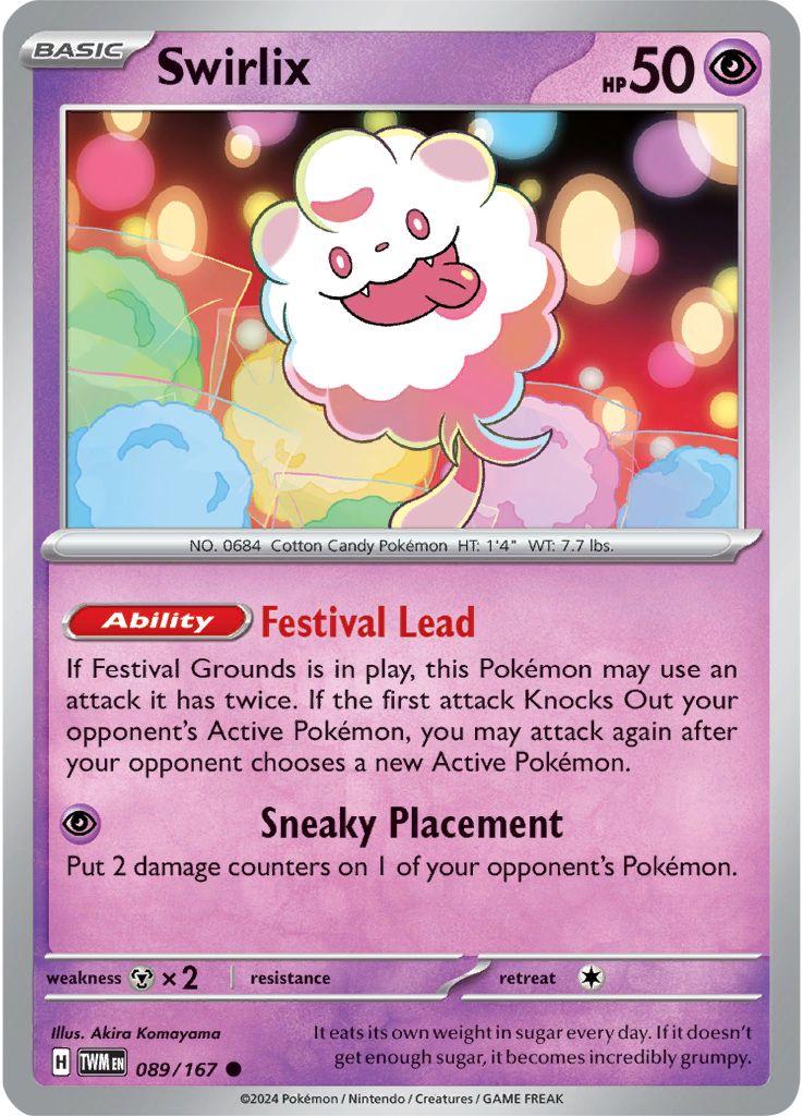 Swirlix #89 Pokemon Twilight Masquerade