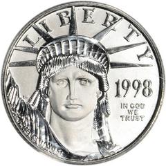 1998 Coins $25 American Platinum Eagle Prices
