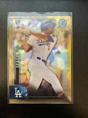 Corey Seager [Gold Refractor] Baseball Cards 2016 Bowman Chrome Rookie Autographs Prices