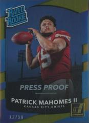 Patrick Mahomes II [Gold Press Proof] #327 Football Cards 2017 Panini Donruss Prices