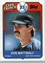 Don Mattingly #8 Baseball Cards 1989 Cap'N Crunch Prices