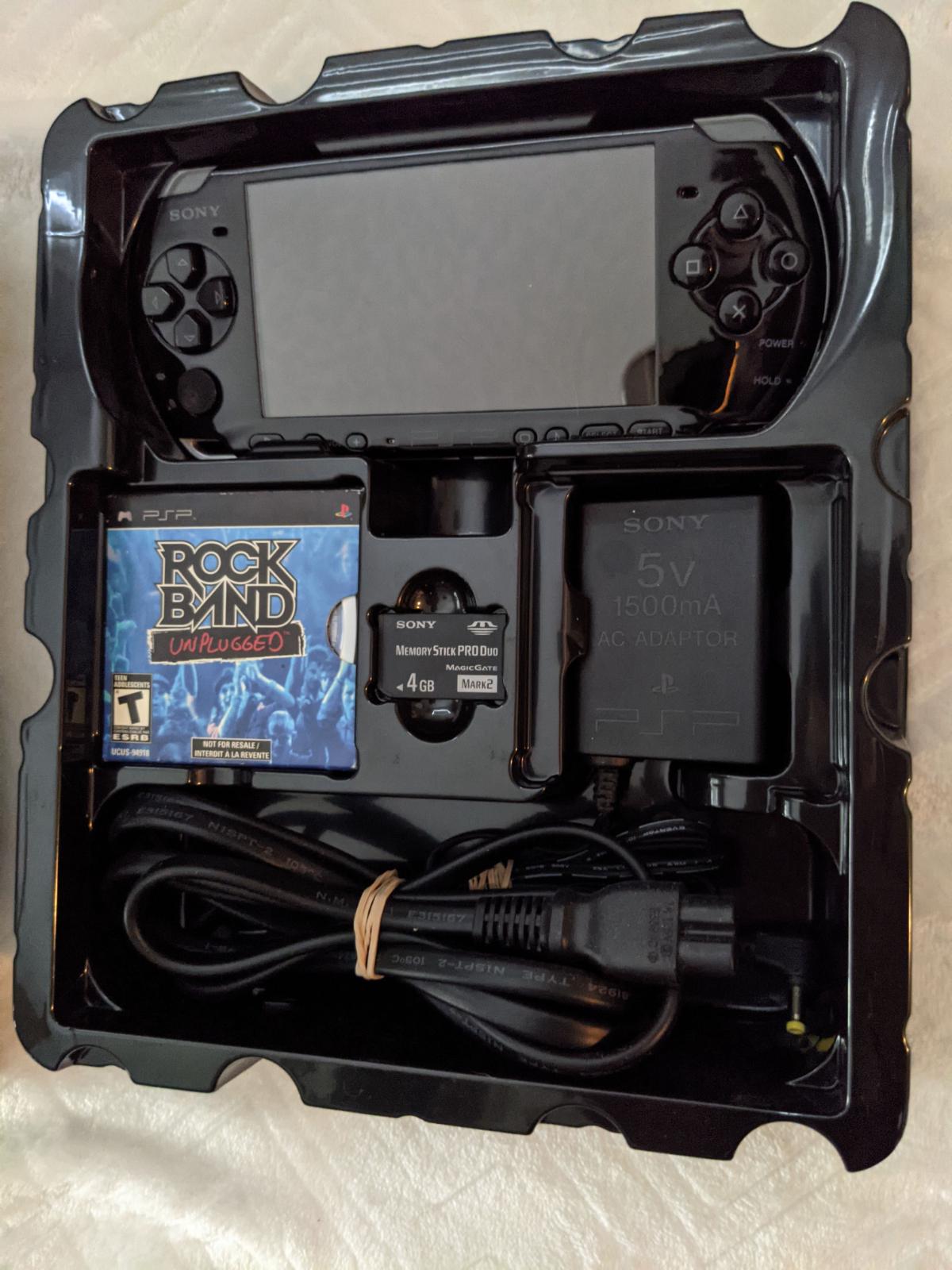 PSP 3000 Limited Edition Rock Band Version Item, Box, and Manual PSP