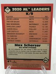 Back Of Card | Max Scherzer Baseball Cards 2021 Topps 1986 All Star Baseball 35th Anniversary