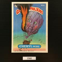 CHERYL Peril #351a 1987 Garbage Pail Kids Prices