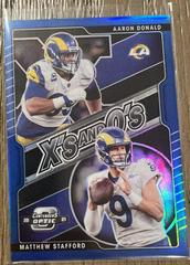 Aaron Donald, Matthew Stafford [Blue] #XO-21 Football Cards 2021 Panini Contenders Optic Xs and Os Prices