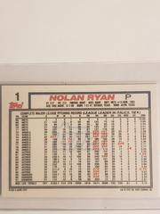 Nolan Ryan P - Tiffany; Symbol A* | Nolan Ryan Baseball Cards 1992 Topps