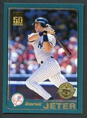 Derek Jeter #100 Baseball Cards 2001 Topps Gold Prices