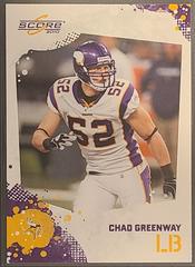 Chad Greenway #163 Football Cards 2010 Panini Score Prices