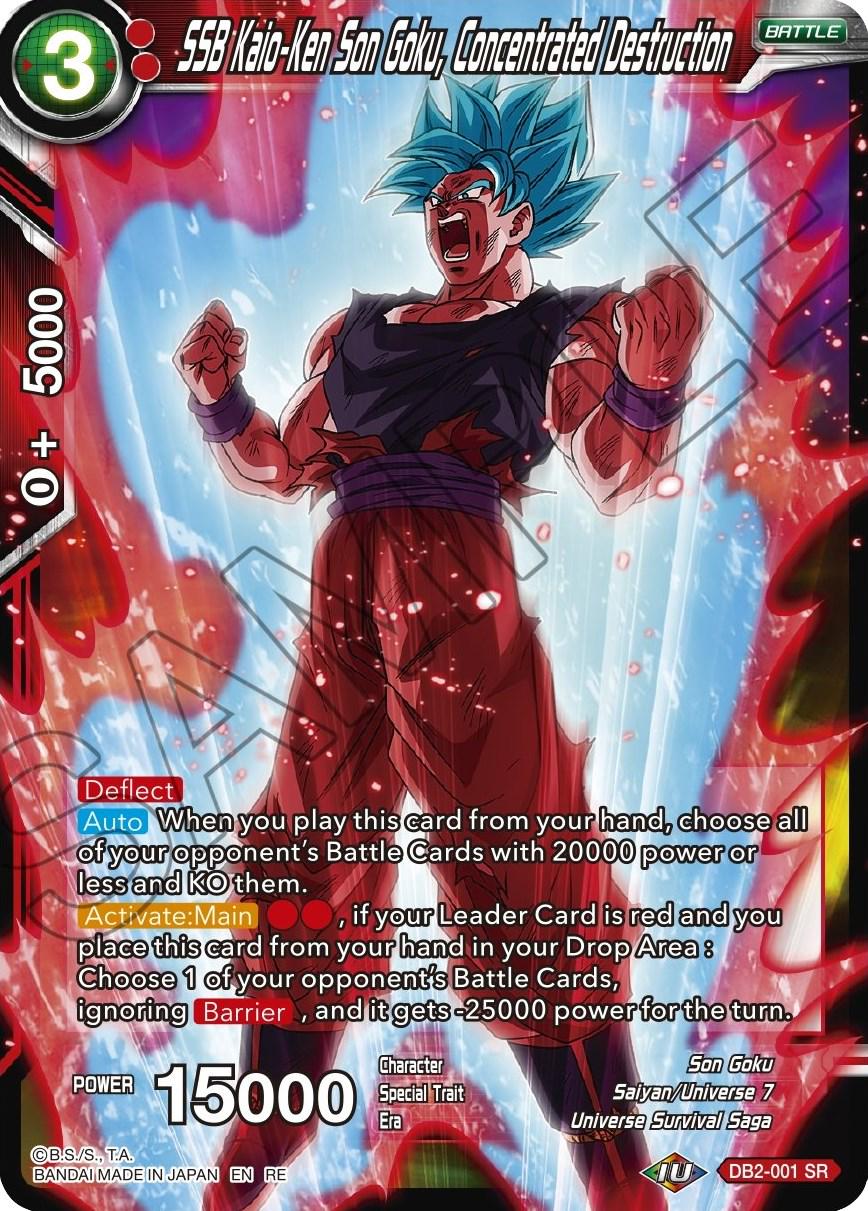 SSB Kaio-Ken Son Goku, Concentrated Destruction [Foil] DB2-001 Dragon Ball Super Mythic Booster