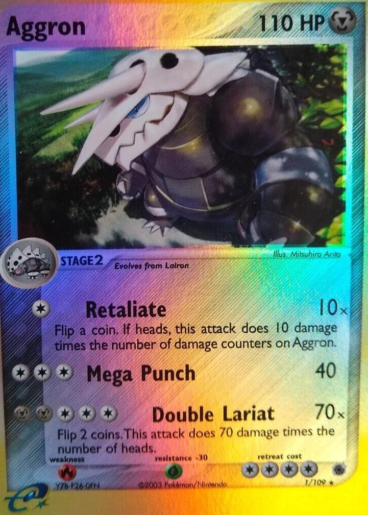 Aggron [Reverse Holo] #1 Pokemon Ruby & Sapphire